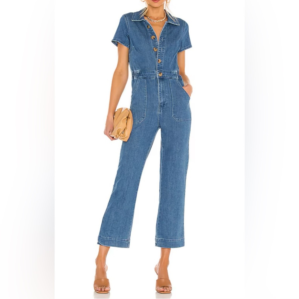 Show Me Your MuMu Blue Denim Jumpsuit
